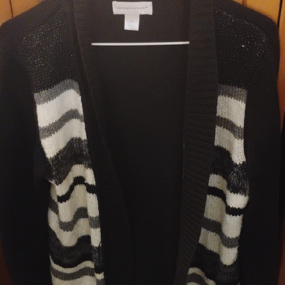 Striped Black and White Women's Sweater